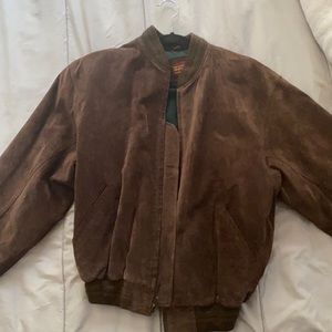 REPOSH Vintage Genuine Suede Leather Bomber